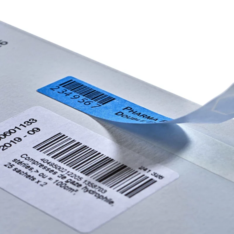 Étiquettes double enduction