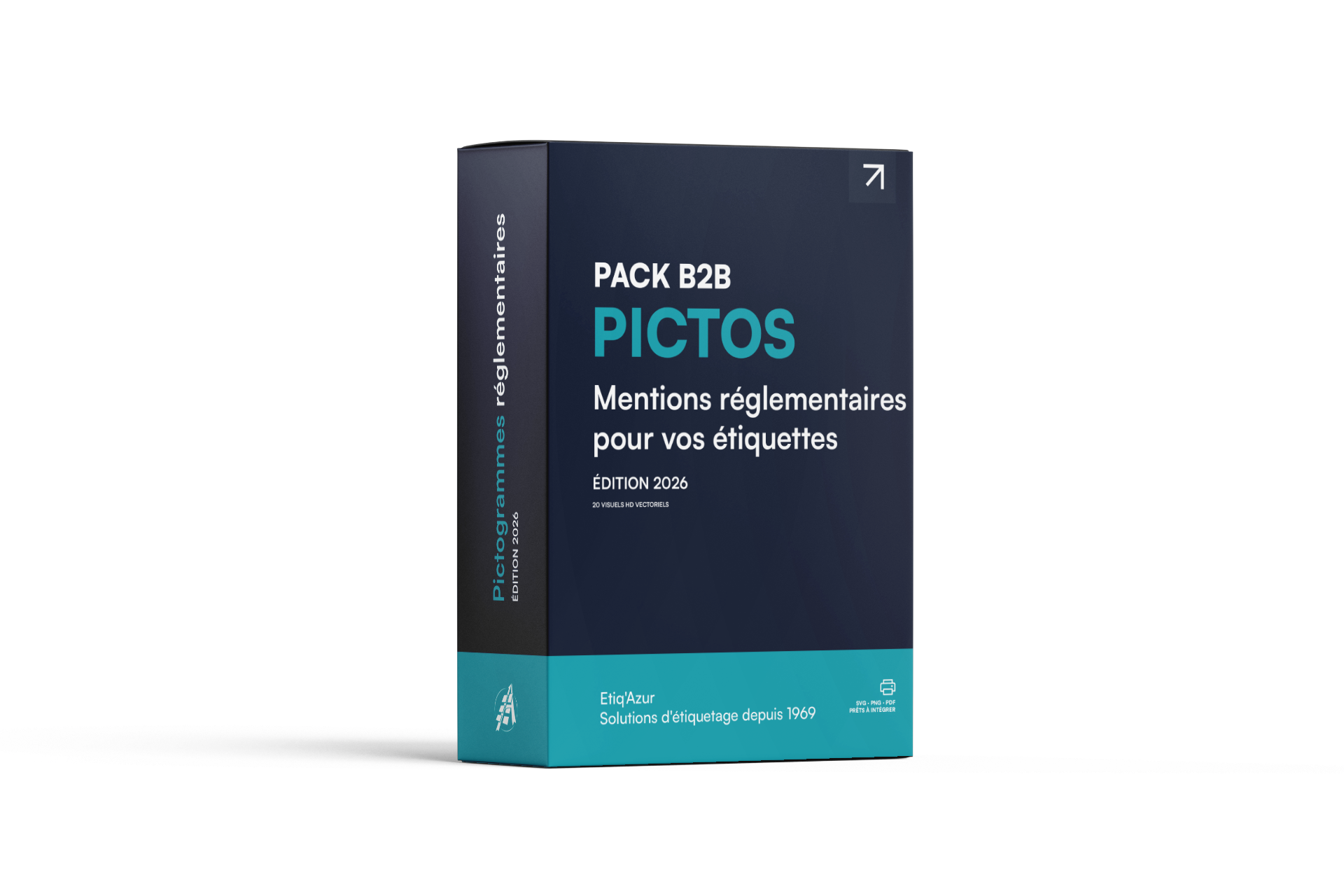 Pack des pictogrammes et mentions réglementaires Etiq'Azur