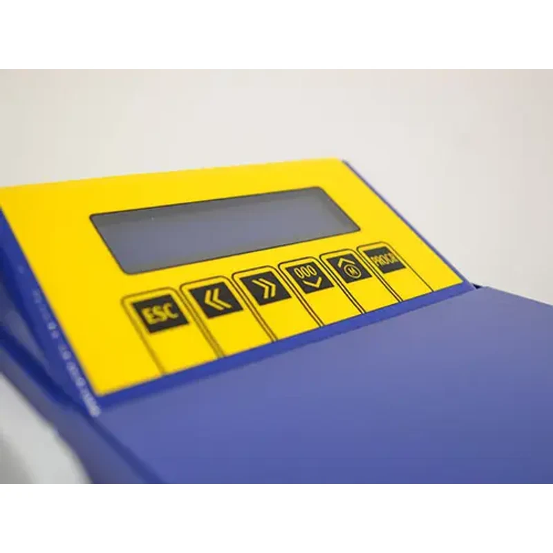 Panneau de commande du distributeur DPR DP02 : écran 2 lignes et 6 touches de programmation