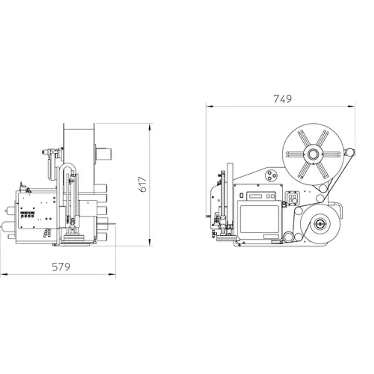Plan d'encombrement systeme ALcode ALTECH