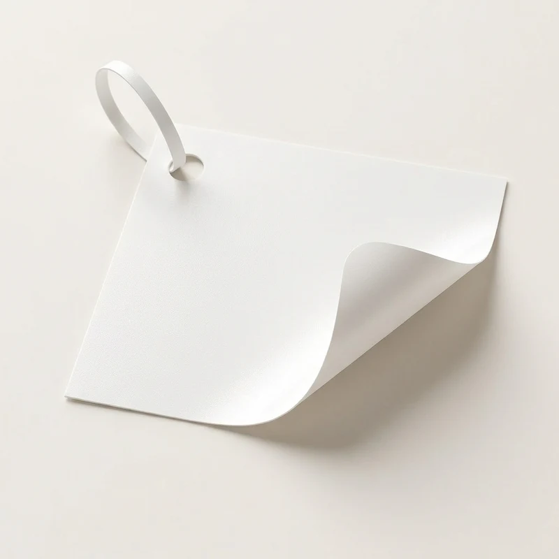 Étiquette à boucle horticole en polypropylène blanc, avec sa boucle d’attache